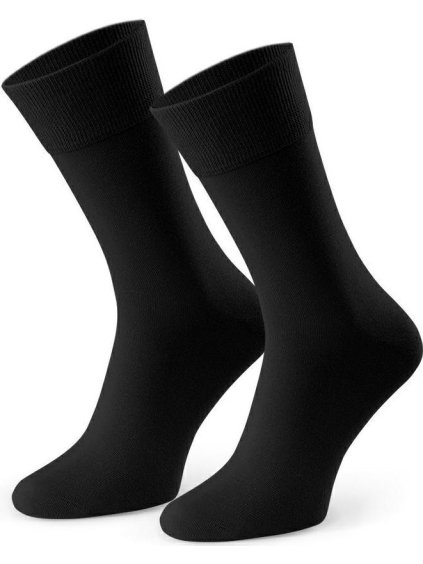 Čierne pánske bambusové ponožky k obleku Art.124