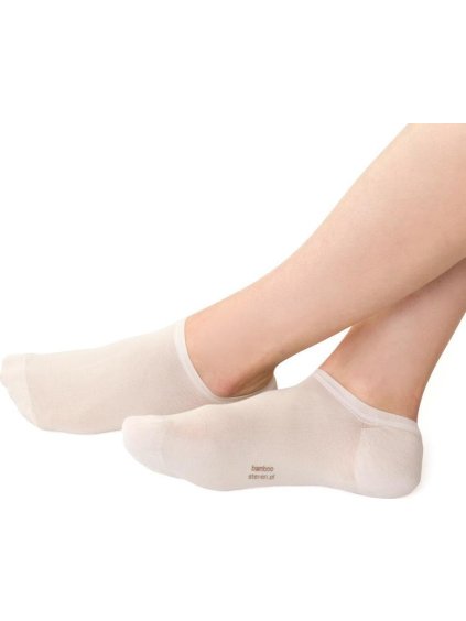 Smotanové dámske bambusové ponožky Art.077
