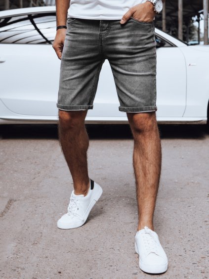 Tmavosivé džínsové pánske kraťase (Veľkosť 29)