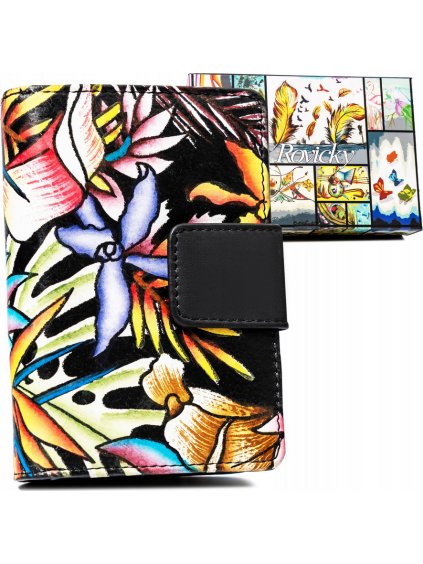 Rovicky malá peňaženka s farebnými vzormi V348
