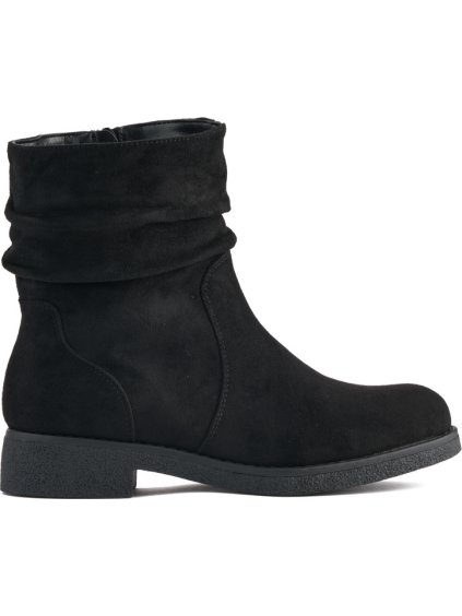 Čierne členkové dámske kovbojky