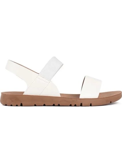 BIELE SANDÁLIKY S PREZKOU