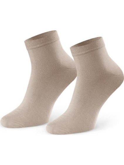 Béžové pánske bambusové ponožky Art.028