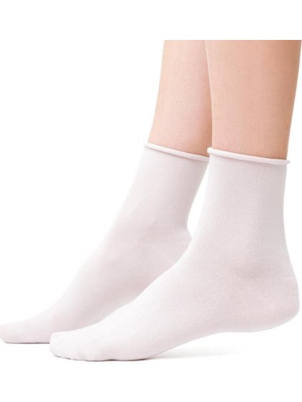 Smotanové dámske bambusové ponožky Art.125