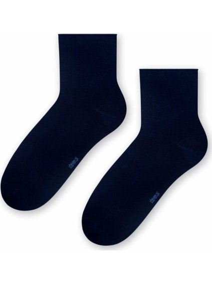 Tmavomodré dámske bambusové ponožky Art.059