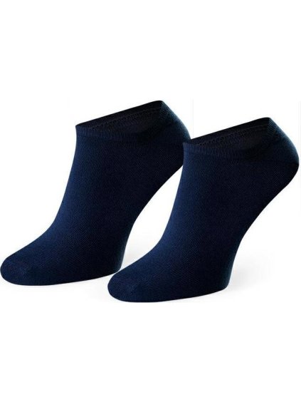 Tmavomodré členkové bambusové ponožky Art. 094