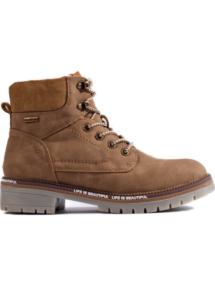 Hnedé dámske traperky