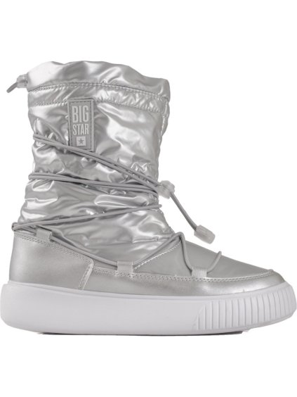Dámske strieborné zateplené snehule BIG STAR
