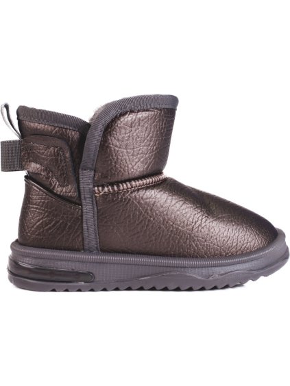 Dievčenské hnedé teplé snehule