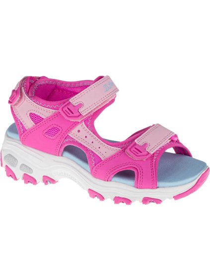 Ružové dievčenské nazuváky Skechers D'Lites