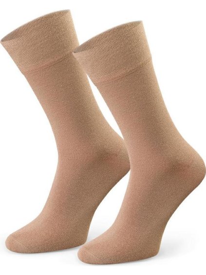 Béžové pánske bambusové ponožky Art. 086