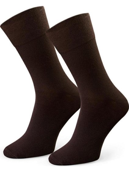 Hnedé pánske bambusové ponožky Art. 086