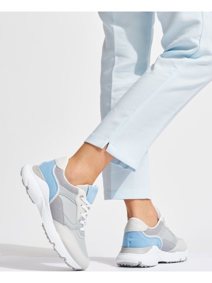 Dámske sivo-modré sneakersy