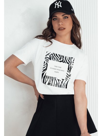 Biele tričko s potlačou TEBOHON