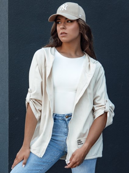 Svetlobéžová ľahká prechodná bunda MANDIA