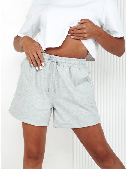 Svetlosivé teplákové šortky PELLA