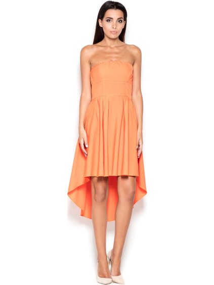 (Veľ. S) Dámske oranžové šaty