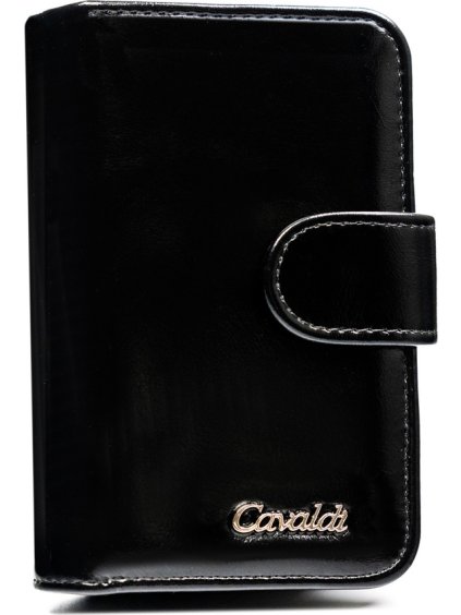 4U Cavaldi Čierna stredná peňaženka M774