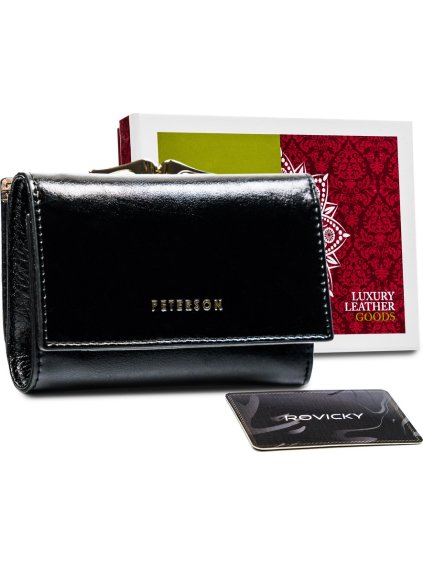 Peterson Čierna peňaženka s RFID Y086