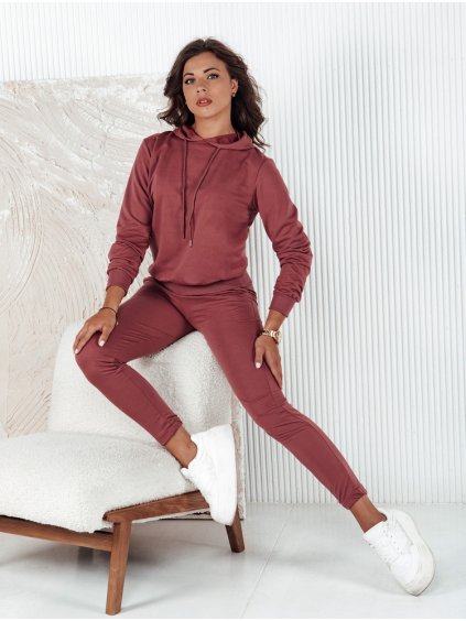 Vínová dámska tepláková súprava