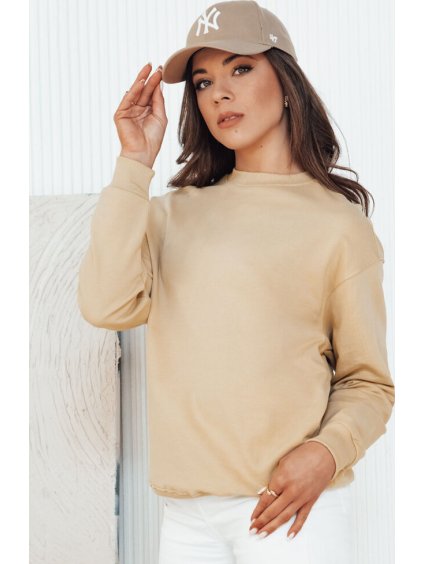 Béžová dámska basic mikina SWAN