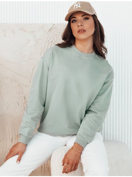 Svetlozelená dámska basic mikina SWAN