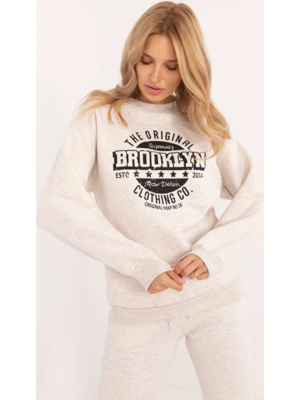Svetlobéžová dámska mikina BROOKLYN