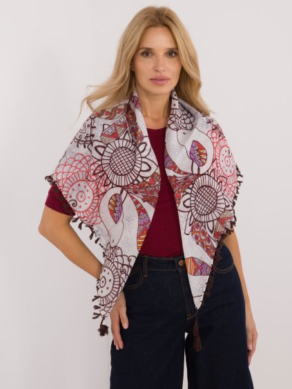 Dámska vzorovaná šatka so strapcami