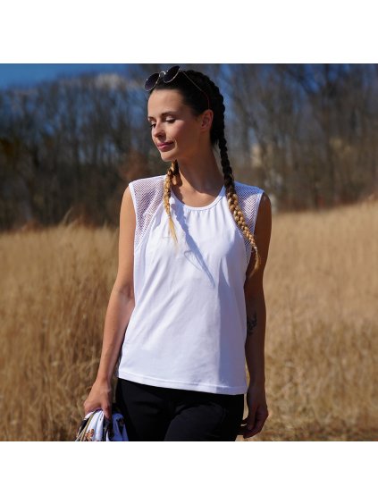 Biele dámske funkčné tielko