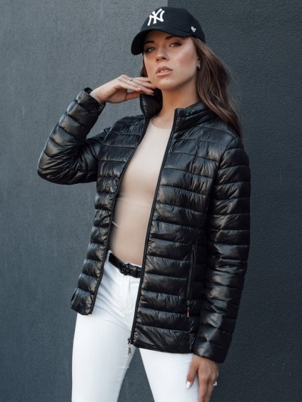 Čierna dámska prešívaná bunda BREEZFIT