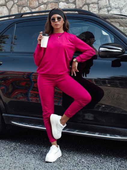 Tmavoružová dámska tepláková súprava MILIAN