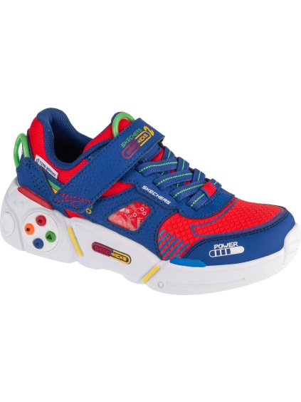 Chlapčenské červeno-modré tenisky Skechers Gametronix 2.0