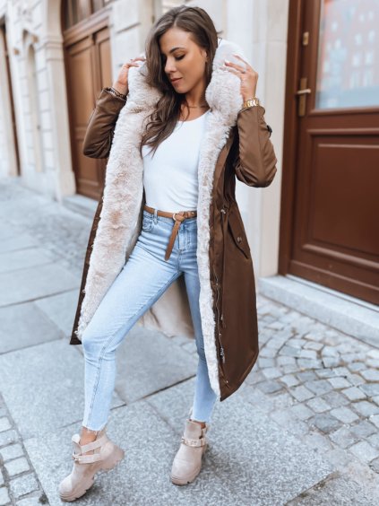 Hnedá vyteplená parka HARPERSOFT