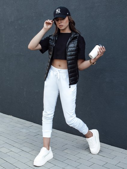 Čierna dámska prešívaná vesta so stojačikom STYLISHZ