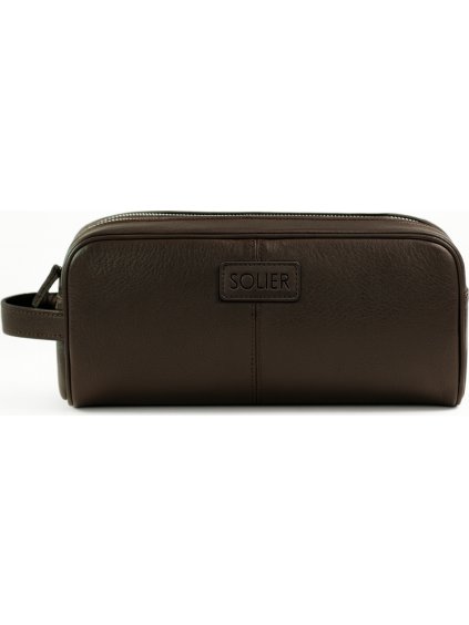 Elegantná pánska príručná hnedá taška SOLIER