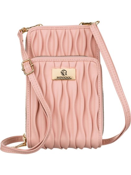 Púdrová peňaženka 2v1 s odnímateľným popruhom V286