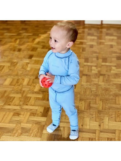 Chlapčenský modrý set termobielizne