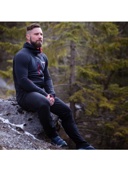 Pánske čierne funkčné tepláky