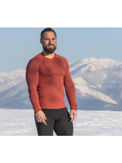 Červené pánske funkčné termo tričko