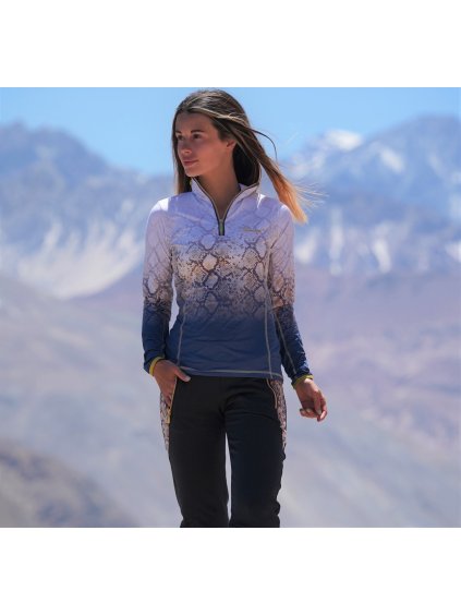 Dámsky rolák s potlačou hadej kože