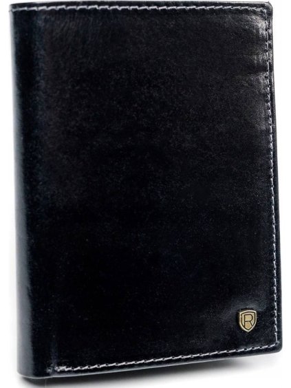 Rovicky čierna pánska kožená peňaženka L181