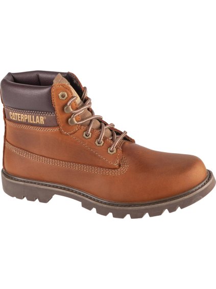 Svetlohnedé kožené členkové topánky Caterpillar Colorado 2.0
