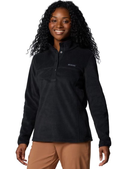 Čierna dámska fleecová mikina Columbia Benton Springs 1/2 Snap Pull Over II