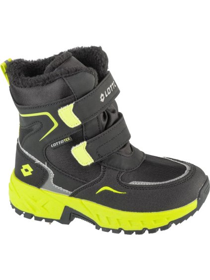 Čierno-žlté detské snehule Lotto Alstyne Tex K