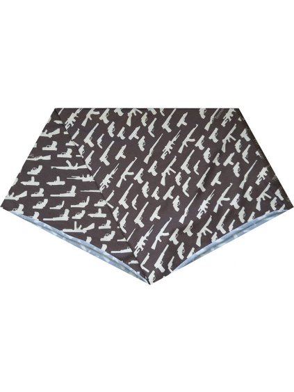 Tmavohnedý multifunkčný šál