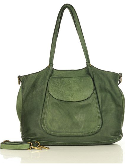 MARCO MAZZINI Zelená dámska shopper bag