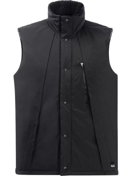 Čierna pánska obojstranná vesta Jack Wolfskin Alex Vest M