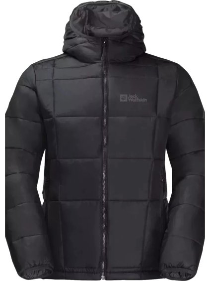 Čierna pánska zateplená bunda Jack Wolfskin Bergland INS Hoody M
