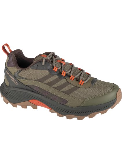 Khaki pánske turistické topánky Merrell Speed Strike 2 WP