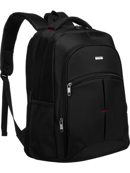 Funkčný čierny business batoh Peterson